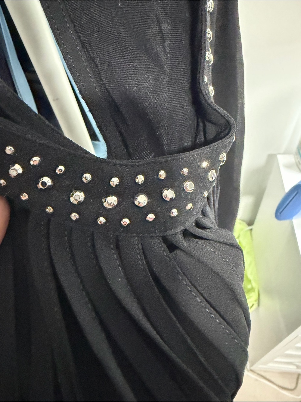 Lane Bryant Black Studded Fringe Sleeveless Camisole - Picture 4 of 5